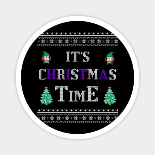 Funny Ugly Sweater - It's Christmas Time Magnet